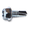 Monster Fastener Zinc Plated Steel Hex Washer Head Self-Drilling Screws