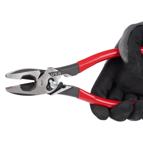 Milwaukee 9 Lineman's Dipped Grip Pliers w/ Crimper & Bolt Cutter (USA)