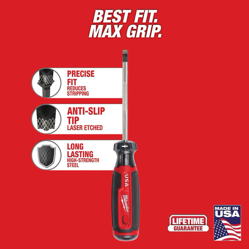 Milwaukee #2 ECX 4 Cushion Grip Screwdriver (USA)