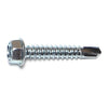 Monster Fastener Zinc Plated Steel Hex Washer Head Self-Drilling Screws