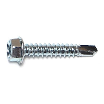 Monster Fastener Zinc Plated Steel Hex Washer Head Self-Drilling Screws